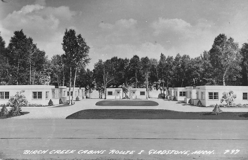 Birch Creek Cabins - Vintage Postcard